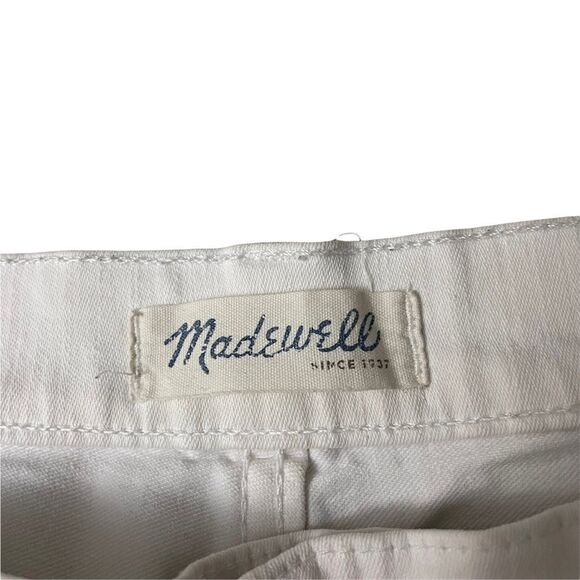 MADEWELL HIGH RISER SKINNY JEANS WHITE COTTON BLEND‎ STRETCH DENIM SIZE 31 - Picture 3 of 11